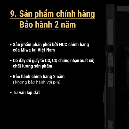 Khóa thông minh iEL ZERO hãng MIWA Nhật Bản